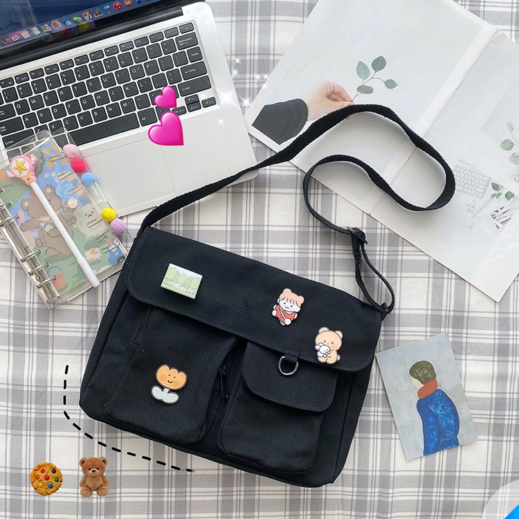 (NEW) Túi Vải/ Tote Sinh Viên Ullzang Chất Vải Dày Dặn Không Kèm Gấu NE | BigBuy360 - bigbuy360.vn