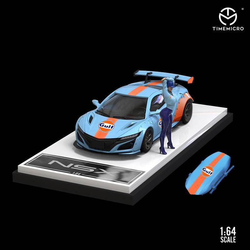 Time Micro 1:64 Honda NSX Gulf Spoon mô phỏng mô hình xe hợp kim mô phỏng