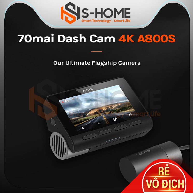 [Bản Quốc tế] Camera hành trình 70mai Dash Cam A800S 4K / 70mai A500S / 70mai A400 | BigBuy360 - bigbuy360.vn