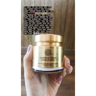 Kem cá hồi dưỡng trắng da Salmon Oil Cream Cre8skin Hàn Quốc