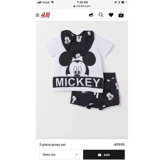 Set mickey hm kèm yếm