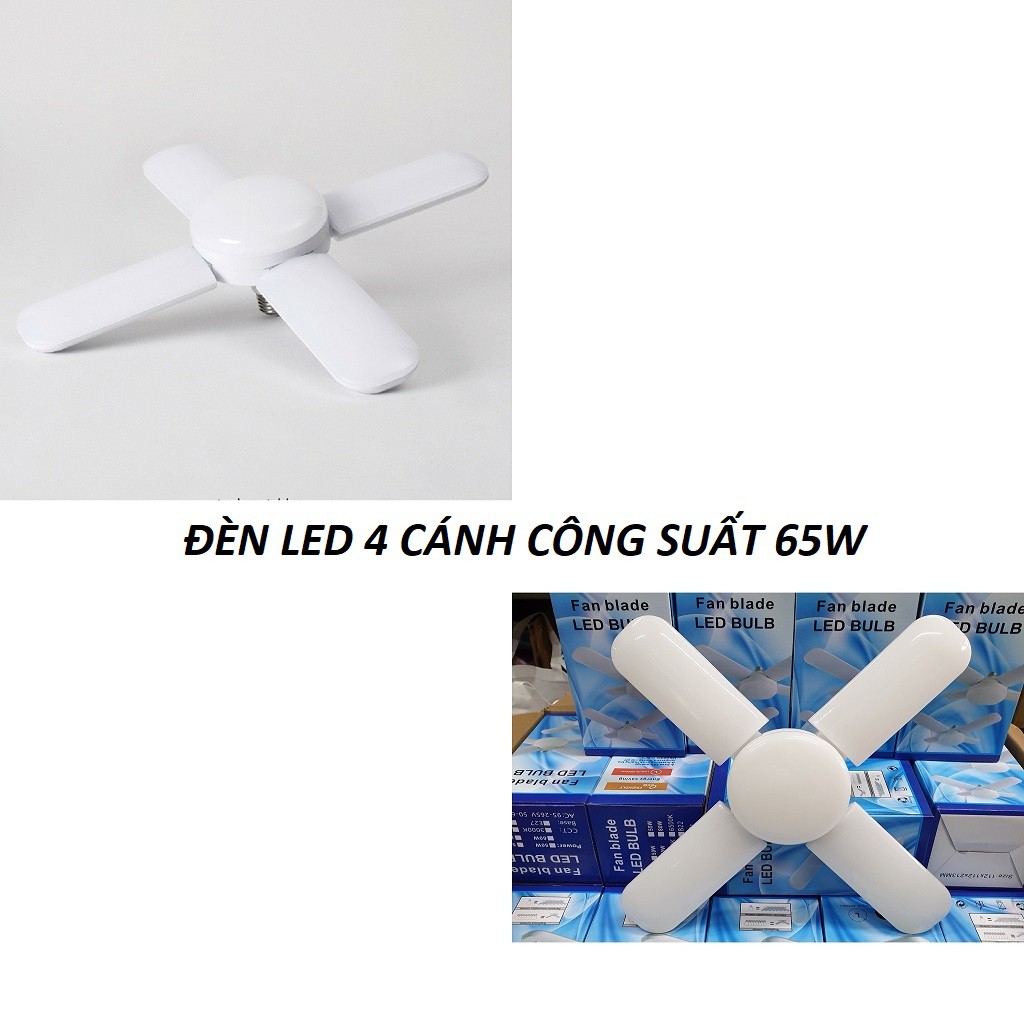 ĐÈN LED 4 CÁNH 65W HÌNH CÁNH QUẠT SIÊU SÁNG