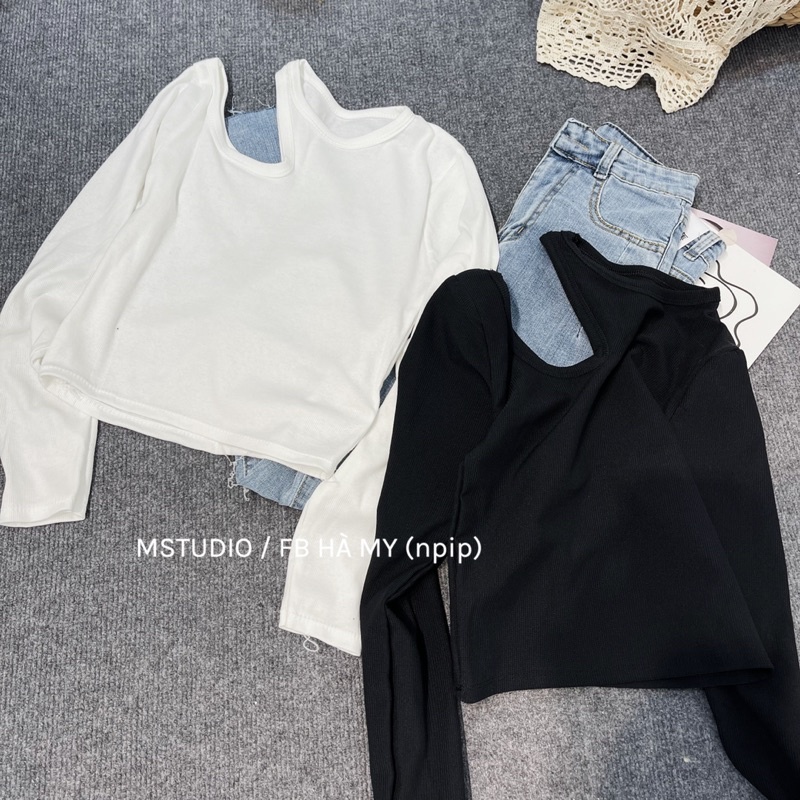  Áo Len Tăm Khoét Vai