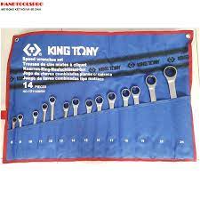 8-24mm Bộ cờ lê vòng miệng tự động 12 cái hệ mét Kingtony 12212MRN