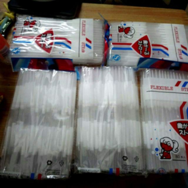 Ống hút gấp khúc 2 đầu