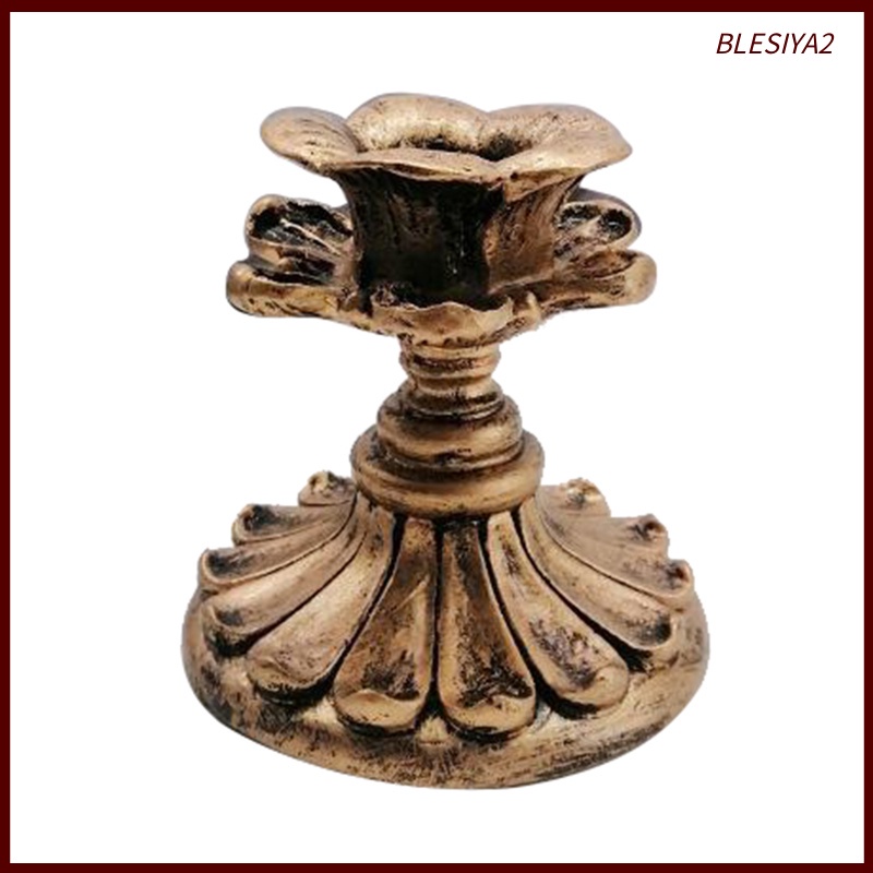 Rustic Shabby Chic Pillar Candle Holder Candlestick for Church 8x8x8.5cm