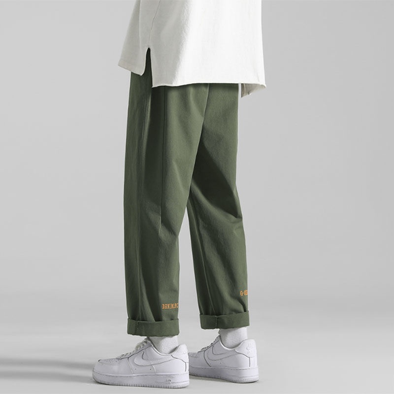 Quần dài ống rộng dáng suông thoải mái thời trang Hàn Quốc cho nam