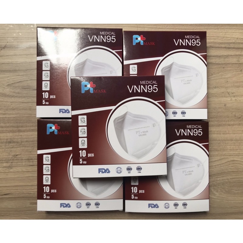 khẩu trang n95 5 lớp PT mask ( hộp 10 cái) hàng chính hãng PT mask hàng Việt Nam chất lượng cao