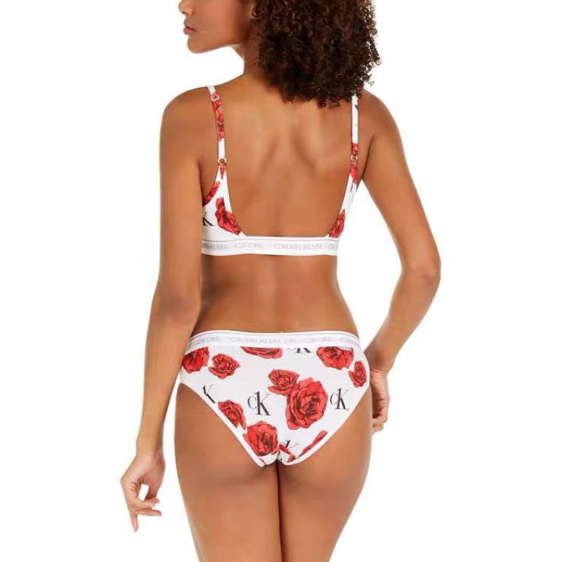 9/2020 - Set CK One cotton hoa hồng khoét lưng