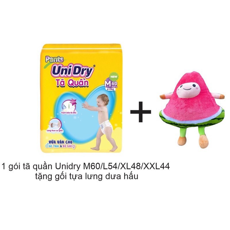 ( Tặng gối boppy) Tã quần unidry M60/L54/XL48/XXL44