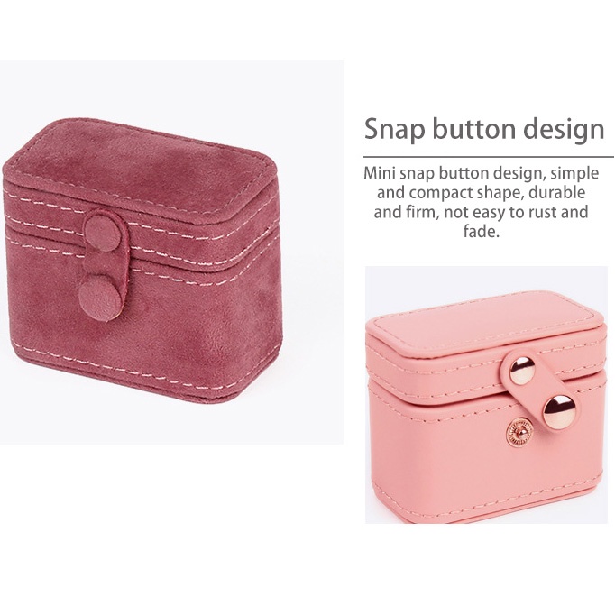 Hộp Da PU Đựng Trang Sức Nhỏ Gọn Tiện Dụng