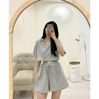 Set thể thao croptop rút dây