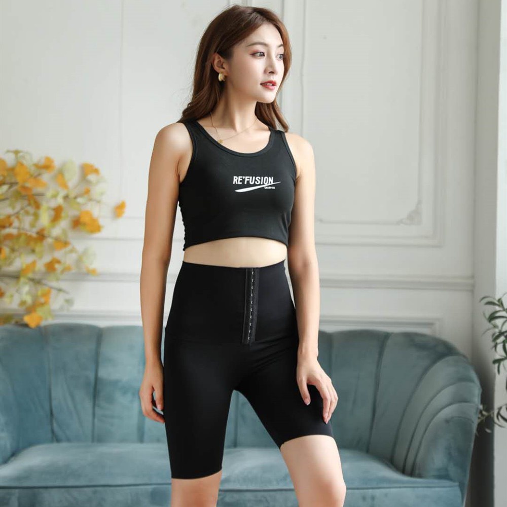 Quần Tập Lửng Nữ Thể Thao Nâng Mông Cạp Cao Gen Nịt Bụng, Quâng Tregging Legging Ngố Co Dãn Q114