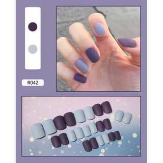[NailSaigon tặng Dũa + Keo] Bộ 24 móng tay giả hoạ tiết Năng Động