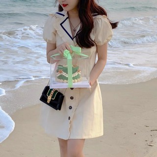 VÁY CỔ VEST - kèm hình thật