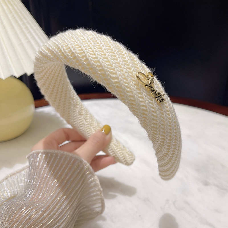 Băng Đô Cài Tóc Bằng Len Màu Kẹo Ngọt Phong Cách Cổ Điển Thời Trang Mùa Đông Cho Nữ