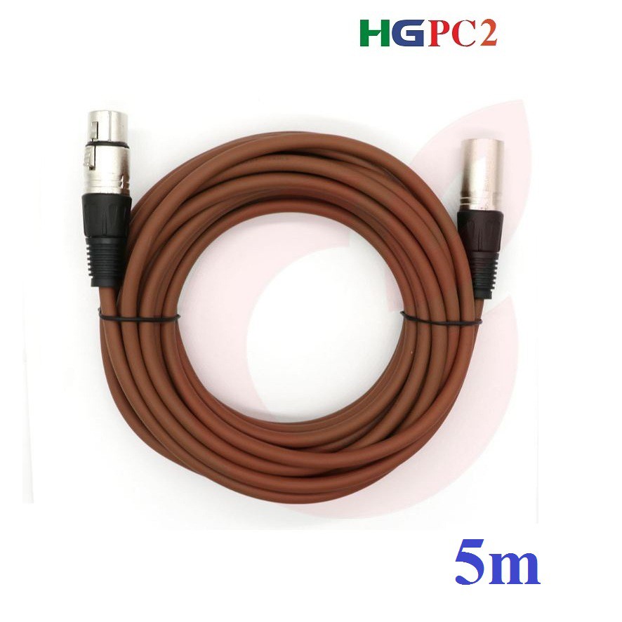 Dây Canon Đực - Cái 5m - Loại tốt