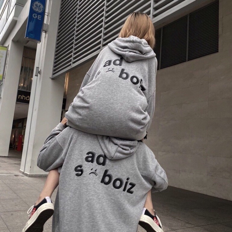 Áo Khoác Nỉ Form Rộng Sadboiz Siêu Hot Nam Nữ Unisex 2 Màu Mũ 2 Lớp
