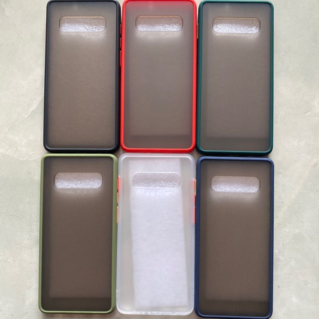 Ốp lưng Samsung Galaxy S10 Plus /S10+ viền màu lưng nhám cực đẹp