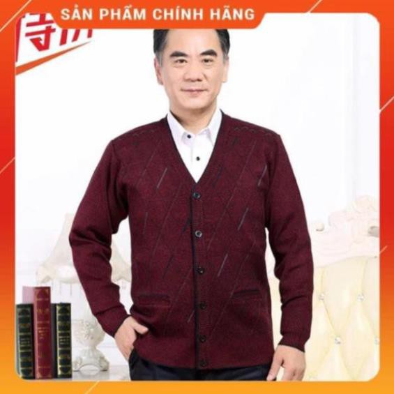 Xả Thanh Lý - New Áo len cài cúc nam cho người cao tuổi - hàng sẵn trong kho . ^ * -