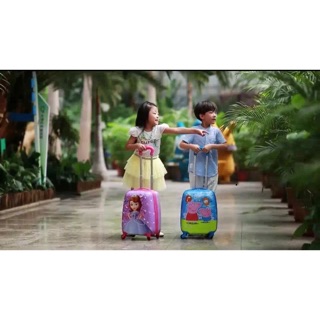 Vali du lịch cho bé size 18 in 2 mặt mẫu mới 2020