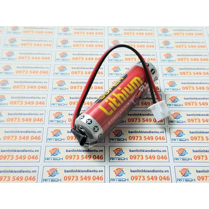 ER6C AA 3.6V ER6C 3.6V Pin Lithium cho PLC Mitsubishi FX2N/1N 1800mAh