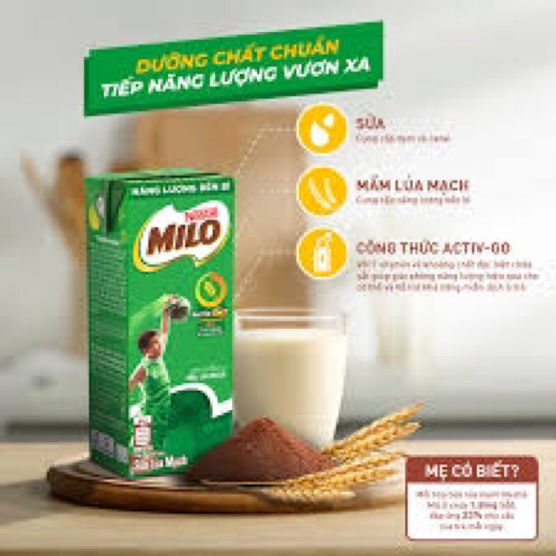 Sữa lúa mạch MILO  115ml/180ml