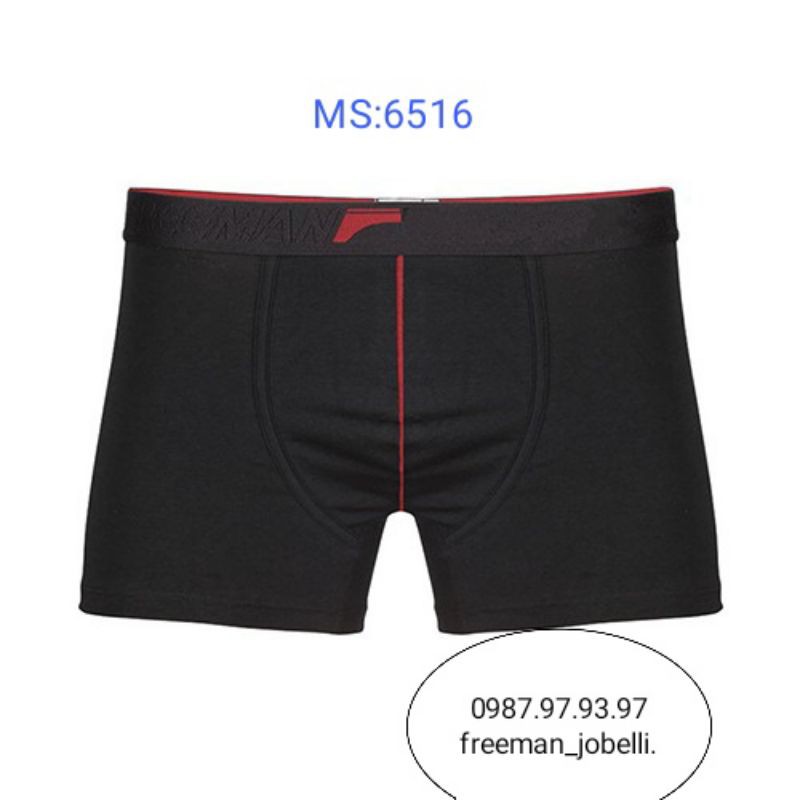 MS:6516,sịp đùi cotton 4 chiều, thương hiệu Freeman chính hãng
