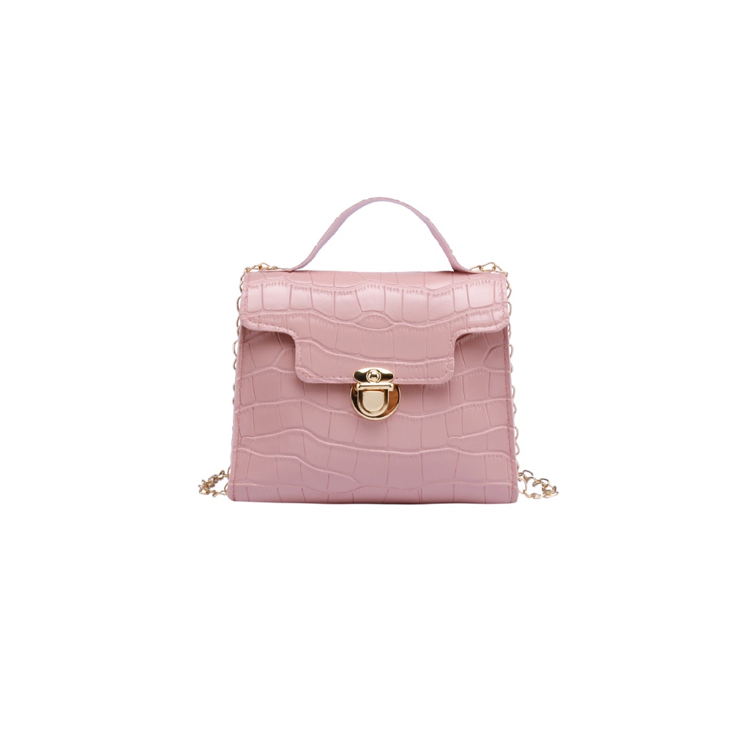 Túi Xách Mỹ Phẩm Hình Phong Bì Đá Màu Đỏ 2021 Cho Nữ