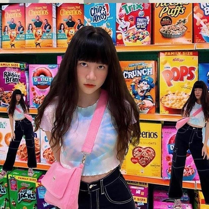 Túi Xách Lông Nhung Họa Tiết Báo Hồng Dễ Thương Xinh Xắn