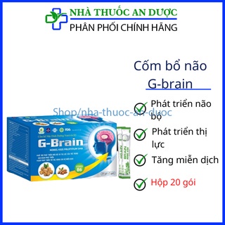 Cốm bổ não dinh dưỡng Nutrivin IQ G-brain nobel kids- 20 gói x 5 gram