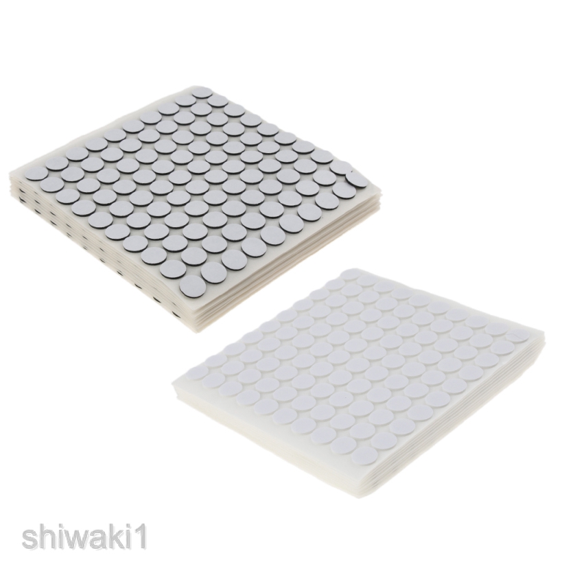 Set 1000 Miếng Băng Keo Xốp Tròn Hai Mặt Độ Bền Cao 10x1mm