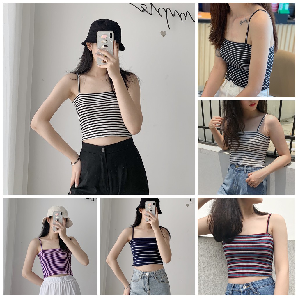 Áo 2 dây thun gân tk TKP65 1994closet