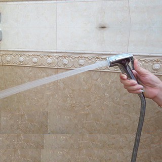 Vòi xịt vệ sinh kèm dây inox 1.2m và đế cài