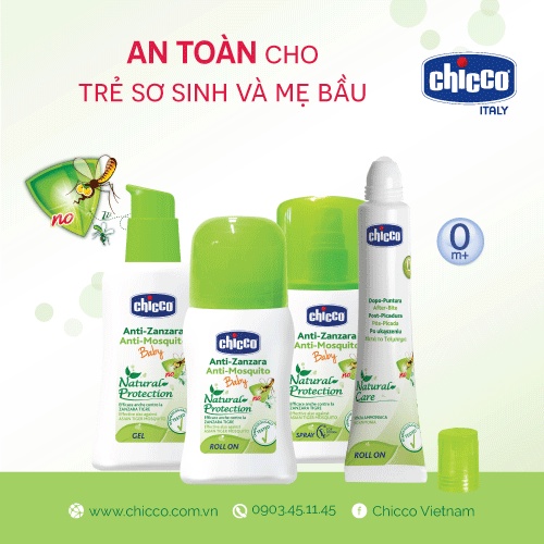 [CHICCO] LĂN BÔI MUỖI ĐỐT, CÔN TRÙNG CẮN CHICCO