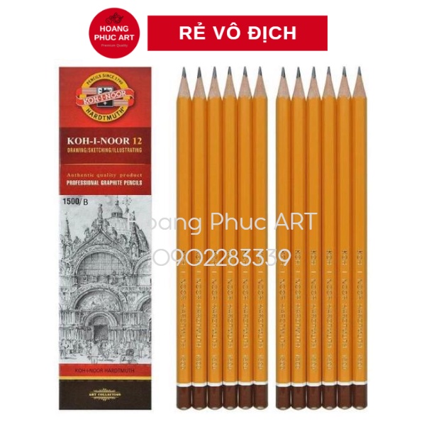 Bút chì tiệp vẽ phác thảo HB - 8B