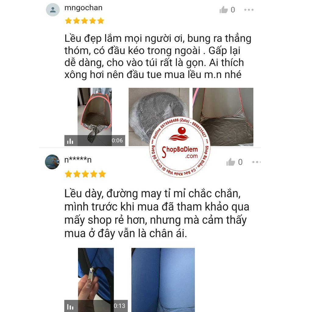 Lều Xông Hơi Có Nồi | Lều Chui Đầu + Nồi Xông Hơi Điện Tặng Van Và Ống Dẫn Hơi