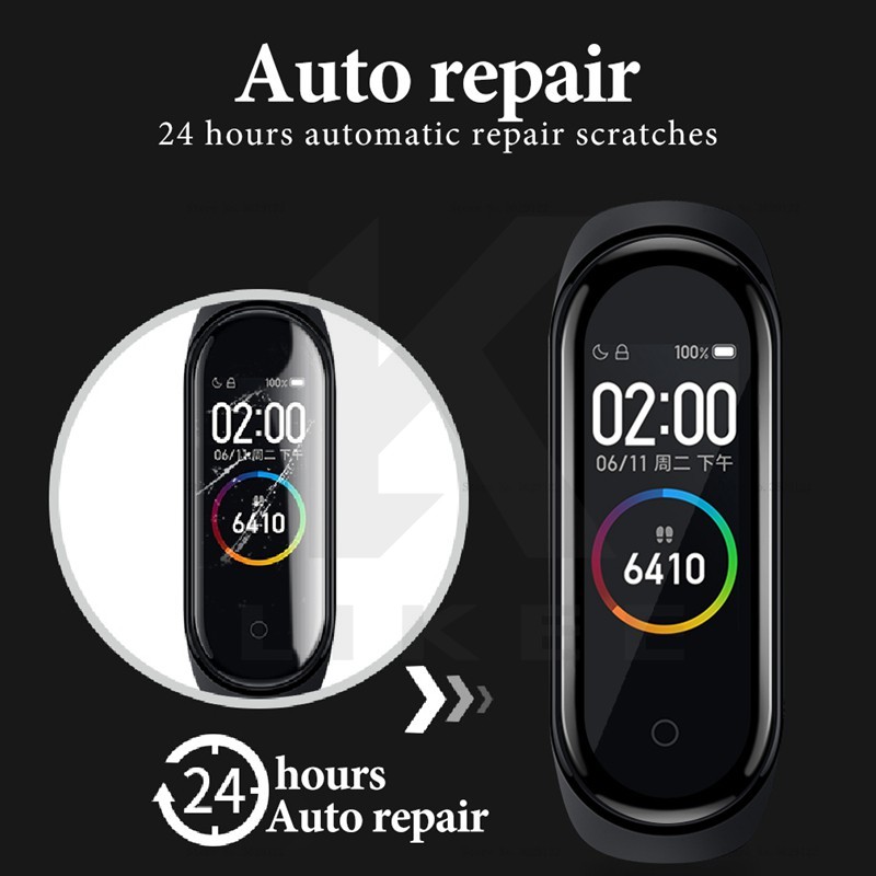 Kính bảo vệ siêu mạnh 9D Xiaomi Mi Band 5 4 3 Phim thủy tinh cho Mi Band5 Đồng hồ thông minh 3 Bảo vệ màn hình thủy tinh mềm cho Mi Band 4 5