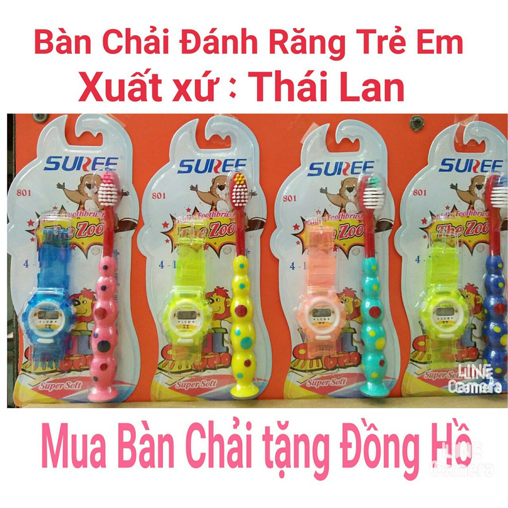 Bàn chải đánh răng trẻ em thai lan