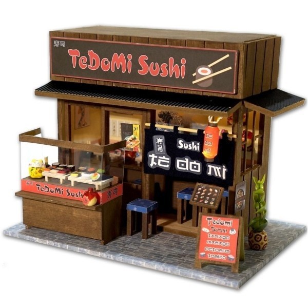 Cá Chép - Mô Hình Gỗ DIY Thế Giới Tí Hon Nhật Bản - Sushi Tedomi - QA01 (Tặng Keo Siliglue 30ml)