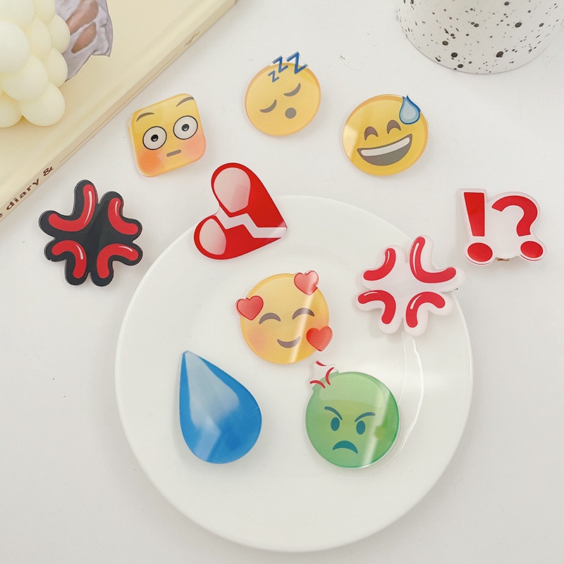 🌈Kẹp tóc hình mặt cười phong cách Hàn Quốc cho nữ