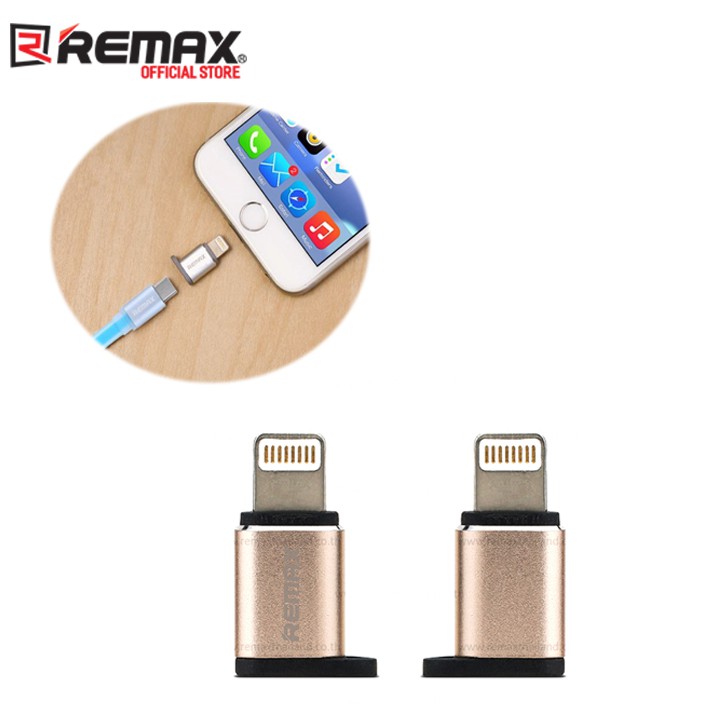 Đầu chuyển từ MicroUsb sang Lighning Remax RA-USB2