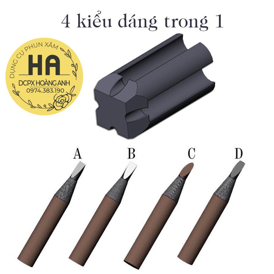 Khuôn Gọt Đầu Chì Kẻ Mày Siêu Hot | Dụng Cụ Phun Xăm