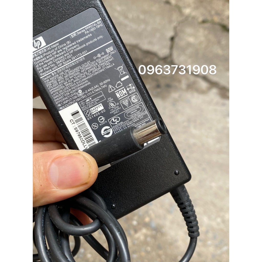 Sạc laptop HP Pavilion Dv4 DV5 Dv6 Dv7 G42 chính hãng zin tháo máy