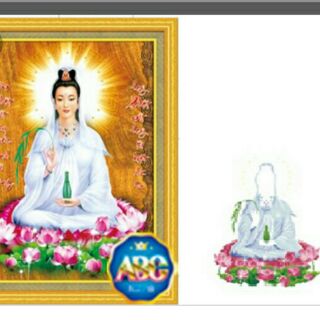 Tranh đính đá quan âm df292_57×75cm