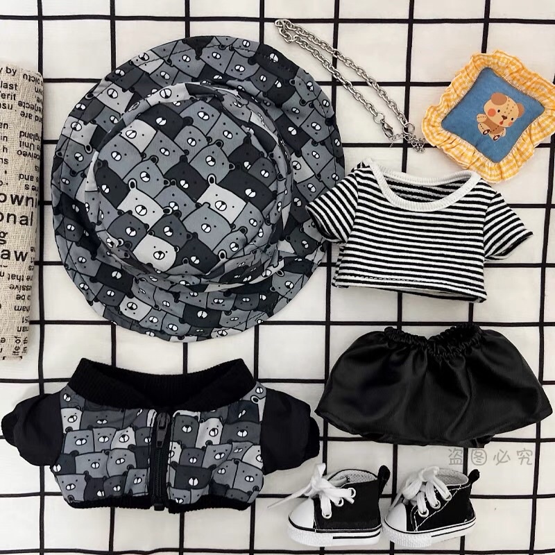 Outfit 20cm Set Quần Áo Phong Cách Cool Ngầu