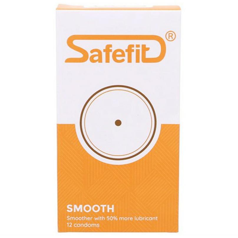 [ MUA TO TẶNG NHỎ ]  Bao cao su SafeFit Smooth siêu mỏng, nhiều chất bôi trơn, chân thật, chính hãng , 15 cái