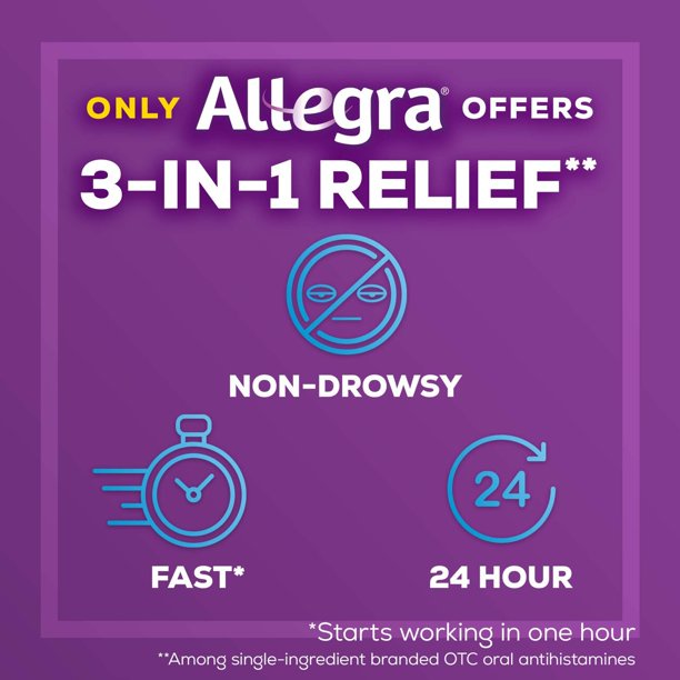 [DATE XA] Allegra 12 / 24 Hour Allergy 180mg - chống dị ứng