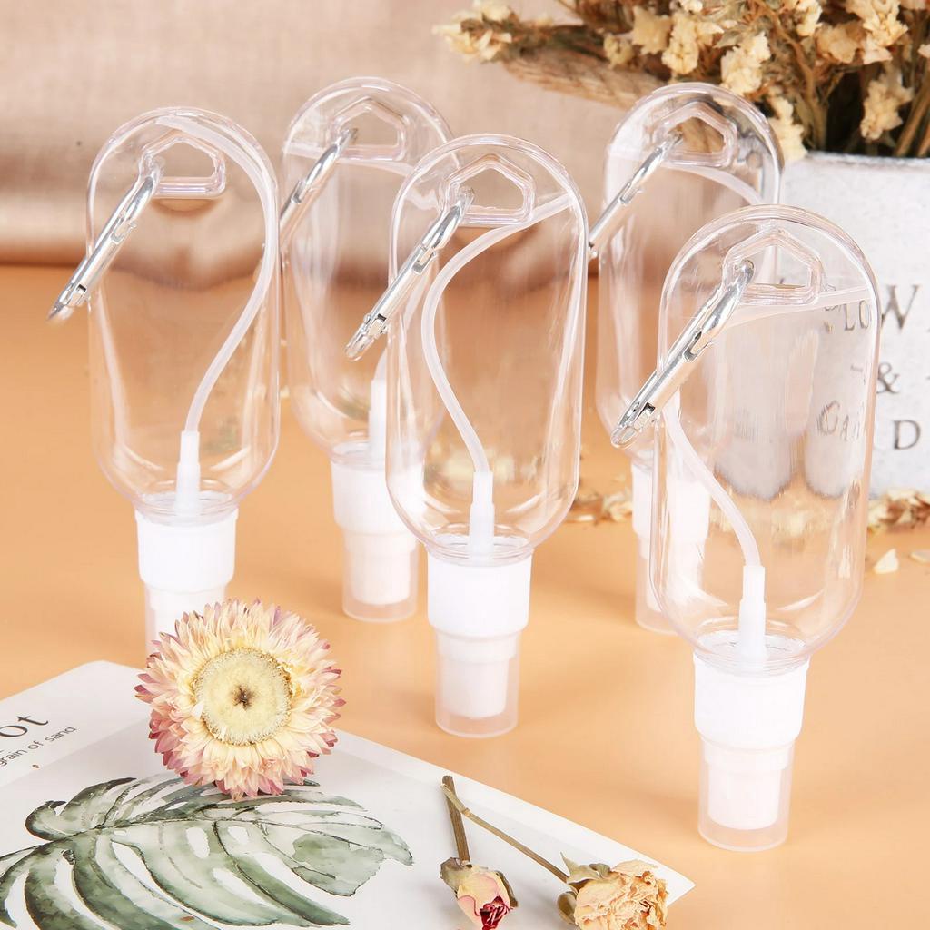 Chai rỗng nhỏ 30/50ml tùy chọn có móc khóa tiện dụng mang theo du lịch