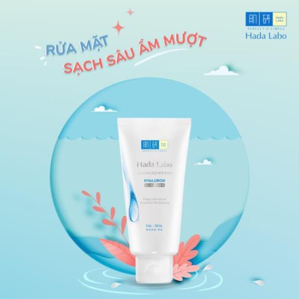Sữa rửa mặt dưỡng ẩm tối ưu Hada Labo Advanced Nourish Cleanser dung tích 80g | BigBuy360 - bigbuy360.vn